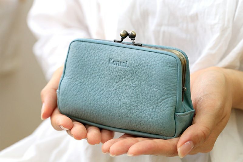 kanmi お財布　カードケース　キーケース　限定色　キャットブルー　カンミ