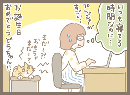 Kanmiマンガ「どらやき部長の誕生日」