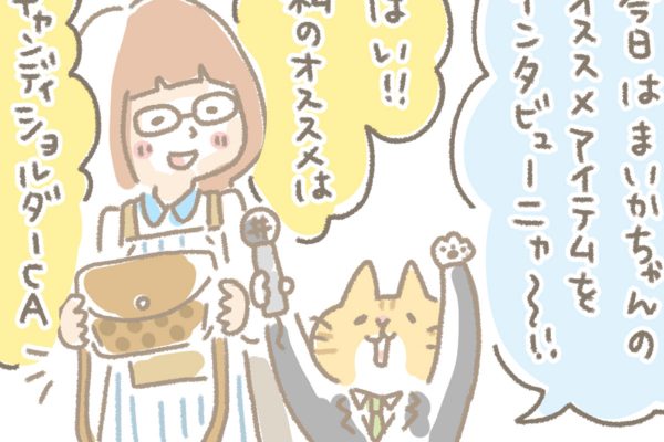 浅草革小物　Kanmi漫画「まいかちゃんおすすめアイテム」