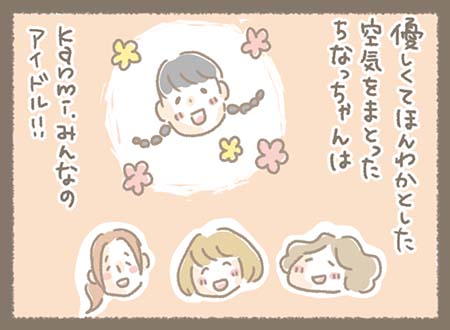 優しくてほんわかとした空気をまとったちなっちゃんはKanmi.みんなのアイドル！！