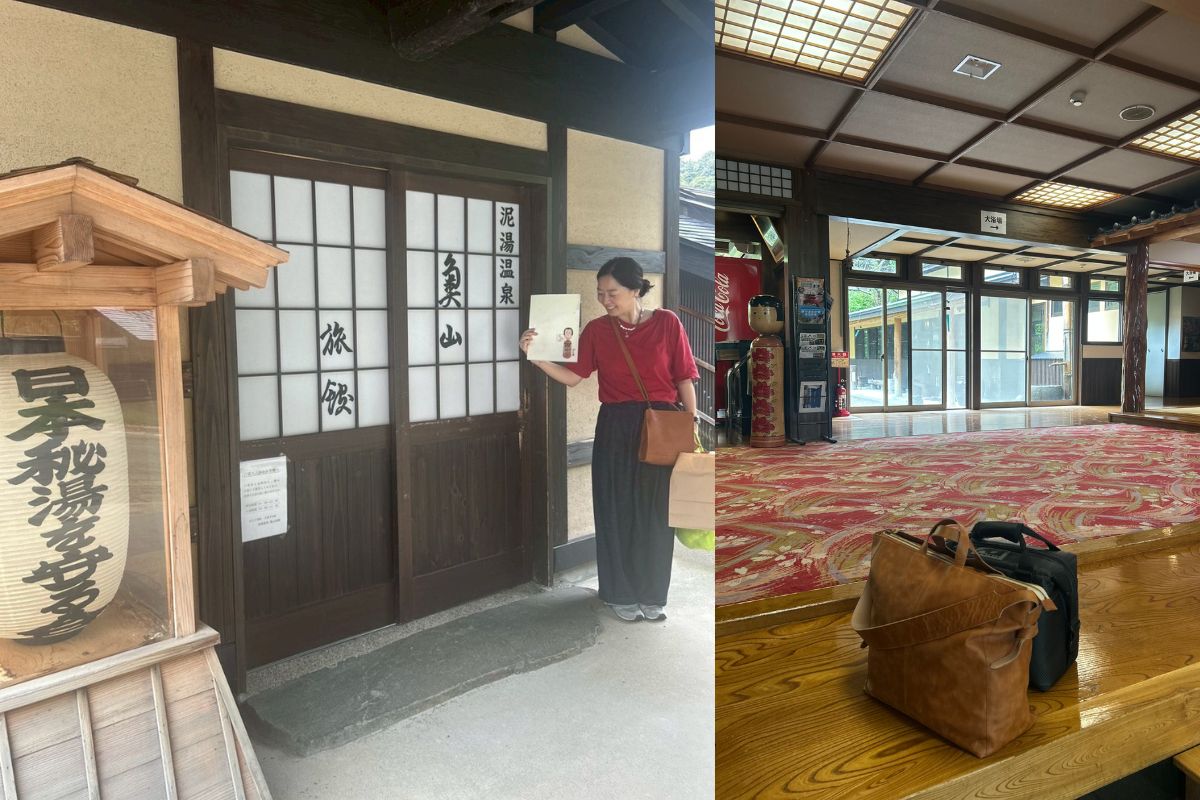 宿の部屋でのfuwariトートの置き画