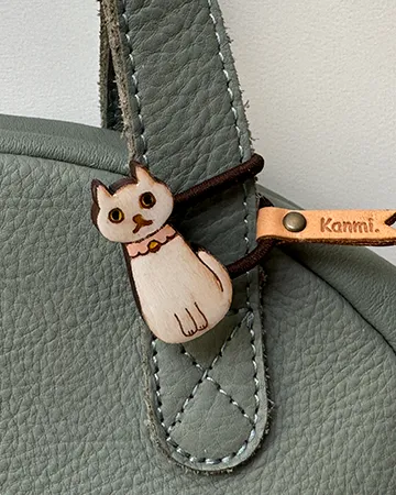 クリアウッド ねこno ヘアゴム シロ