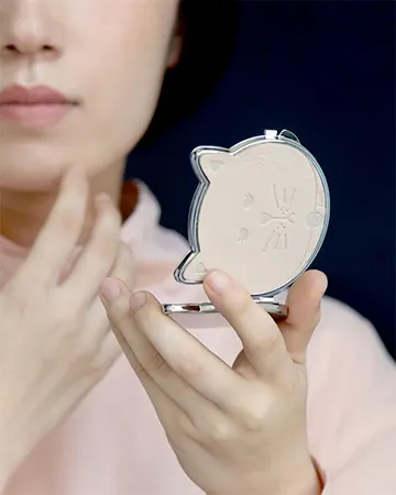 ネコ型ミラー シロ