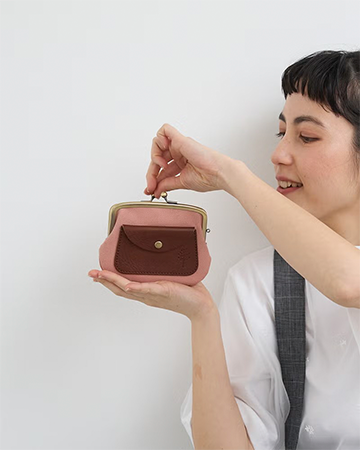 ドロップツリー ポケット親子がま口