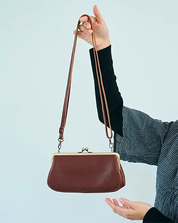 ドロップツリー がま口ウォレットポシェット