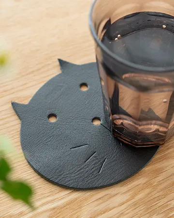 ネコ コースター クロ