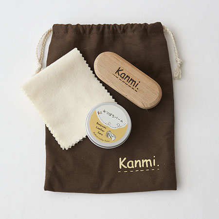 Kanmi.オリジナルレザーケアセット みつばちバーム