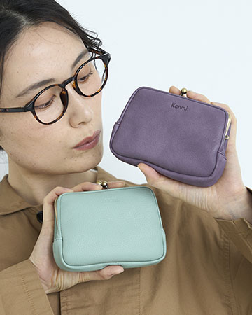 フカフカ ノッポ親子がま口